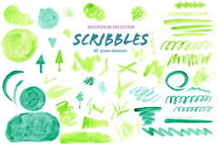 Watercolor Scribbles and Doodles Product Image 11