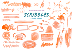 Watercolor Scribbles and Doodles Product Image 10