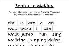 Sentence Making Worksheets Product Image 3