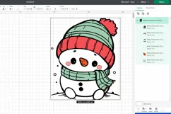Cute baby snowman. SVG, PNG, EPS. Cut file. Product Image 2