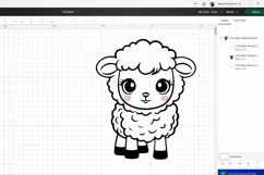 Cute baby sheep. SVG, PNG, EPS. Cut file. Product Image 2