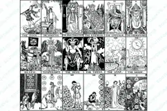 Full Rider Waite Smith Tarot 78 Card Deck SVG PNG PDF Product Image 3