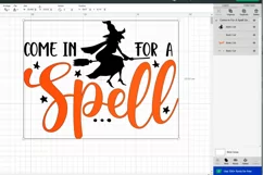 Come in for a spell quote SVG file, Halloween PNG. Product Image 2