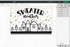 Sweater weather Christmas quote SVG, PNG, EPS. Product Image 3