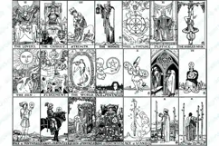 Full Rider Waite Smith Tarot 78 Card Deck SVG PNG PDF Product Image 4