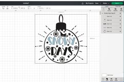 Snowy days Christmas quote SVG, PNG, EPS. Product Image 2