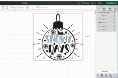Snowy days Christmas quote SVG, PNG, EPS. Product Image 2