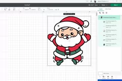 Christmas Santa Claus. SVG, PNG, EPS. Cut file. Product Image 2