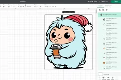 Cute baby Yeti. SVG, PNG, EPS. Cut file. Product Image 3
