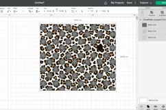 Snowflake Leopard 25oz frosted glass tumbler SVG Product Image 2