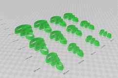 Petal Drop 1 Earring Clay Cutter - Cookie Cutter Product Image 3