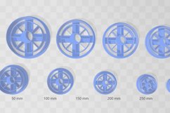Eclipse Moon Sun 1 Earring Clay Cutter - Cookie Cutter Product Image 2