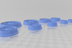 Eclipse Moon Sun 1 Earring Clay Cutter - Cookie Cutter Product Image 3