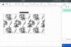Lily svg Floral Line Art SVG 16oz Libbey Glass Can Tumbler Product Image 2