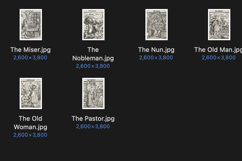 Dance of Death Archetypal Tarot-Like Restored Images Bundle Product Image 6