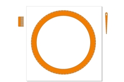 Circle weaving loom 12 inch 30 cm digital download file Product Image 7