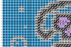 Jellyfish Flowers Graph Cross Stitch Product Image 2