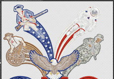 250th Anniversary Patriotic Eagle PNG, USA Independence Day Product Image 3