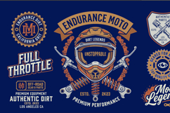 Vintage Motocross Dirt Bike Badge Bundle T-Shirt EPS Designs Product Image 2