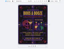 Boos & Booze Adult Halloween Party Canva Invitation Template Product Image 2
