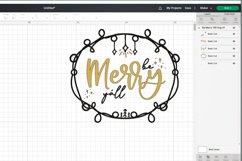 Be Merry yáll Christmas quote SVG, PNG, EPS. Product Image 2