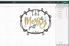 Be Merry yáll Christmas quote SVG, PNG, EPS. Product Image 2
