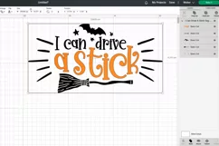 I can drive a stick quote SVG file, Halloween PNG, EPS. Product Image 2