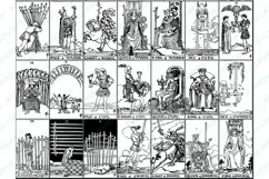 Full Rider Waite Smith Tarot 78 Card Deck SVG PNG PDF Product Image 5