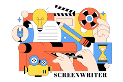 10 Screenwriter Vector Illustration Product Image 4