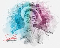 Colorful Photo Effect Scribble Art Product Image 8