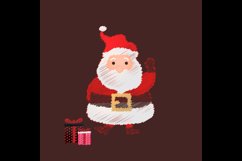 Scribble santa claus character design isolated Product Image 2