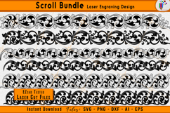 custom scrollwork bundle svg, firearms engraving scroll set, laser engraving scroll patterns, scroll design bundle, ornamental scroll vector pack, filigree scroll engraving files, ezcad tested laser bundle, metal engraving scroll designs, diy scrollwork 