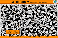 decorative scroll pattern, laser engraving ornament svg, cnc scroll engraving vector, ornamental laser cut design, metal engraving pattern svg, scrollwork cnc files, ezcad engraving vector, decorative laser engraving art, scroll design laser files, custom