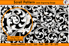 decorative scroll pattern, laser engraving ornament svg, cnc scroll engraving vector, ornamental laser cut design, metal engraving pattern svg, scrollwork cnc files, ezcad engraving vector, decorative laser engraving art, scroll design laser files, custom
