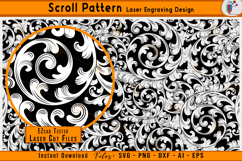  Firearms scroll pattern, laser engraving svg, scrollwork pattern design, cnc cutting design, metal engraving scrollwork, laser cut border pattern, ezcad compatible files, classic scroll engraving, decorative border laser vector, custom ornament pattern