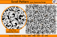  Firearms scrollwork pattern vector, laser engraving svg, Firearms scroll pattern, decorative scroll design, scroll laser engraving files, metal engraving scroll vector, ezcad tested laser files, decorative scroll elements, custom scroll laser vector, gun