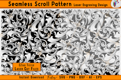  seamless scrollwork pattern, scroll engraving vector files, filigree seamless pattern laser design, Firearms floral scroll vector, gun scroll engraving, decorative repeat pattern svg, diy crafts laser files, firearms engraving pattern, ezcad tested scrol