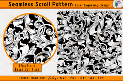  seamless scrollwork pattern, scroll engraving vector files, filigree seamless pattern laser design, Firearms floral scroll vector, gun scroll engraving, decorative repeat pattern svg, diy crafts laser files, firearms engraving pattern, ezcad tested scrol