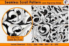  custom seamless scrollwork pattern svg, scroll engraving vector, filigree repeat pattern laser file, scroll cnc vector, floral scroll pattern svg, diy crafts laser engraving, firearms engraving pattern vector, ezcad tested scrollwork files, decorative re