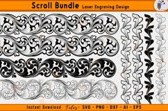 scrollwork bundle laser engraving, firearm scroll design package, custom scroll pattern bundle, gun engraving vector files, ornamental scrollwork svg set, cnc laser scroll designs, ezcad tested engraving bundle, metal engraving scroll package, diy scroll