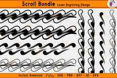  scrollwork bundle laser engraving, firearm scroll design package, custom scroll pattern bundle, gun engraving vector files, ornamental scrollwork svg set, cnc laser scroll designs, ezcad tested engraving bundle, metal engraving scroll package, diy scroll