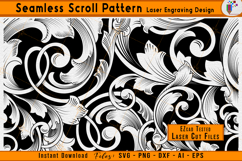  scrollwork seamless pattern svg, firearms laser engraving design files, custom scroll pattern vector, acanthus scroll laser engraving, filigree seamless cnc design, vine scroll repeat pattern svg, ornamental engraving vector files, ezcad tested laser fil