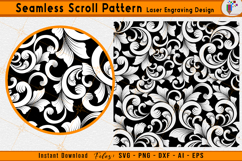 Scrollwork Seamless Pattern Laser Engraving Design File Product Image 2