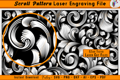 Scroll Pattern Laser Engraving File - Scrollwork Vector File