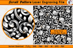 Scroll Pattern Laser Engraving File - Scrollwork Vector File