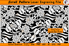 Scroll Pattern Laser Engraving File Scrollwork Vector SVG