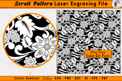 Scroll Pattern Laser Engraving File Scrollwork Vector SVG