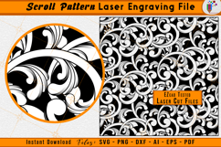 Scroll Pattern Laser Engraving File Scrollwork Vector SVG
