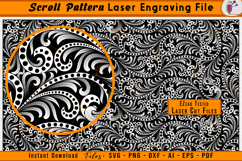 Scroll Pattern Laser Engraving File Scrollwork Vector SVG