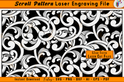 Scroll Pattern Laser Engraving File Scrollwork Vector SVG